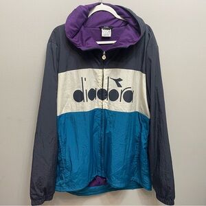 Diadora Purple Zip-Up Jacket